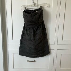 J. Crew Dark Gray Strapless Sheath Cocktail Dress